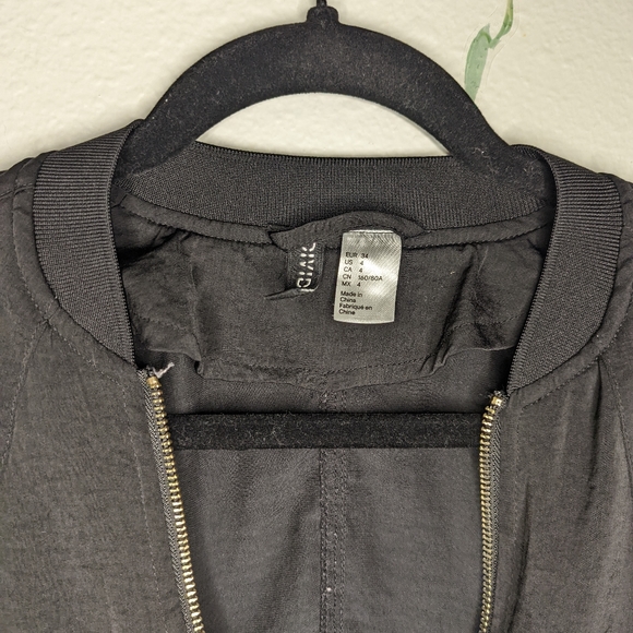 Satin Bomber Jacket - Picture 3 of 4